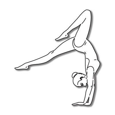 Stamping Station - Gymnast Handstand (Girl)